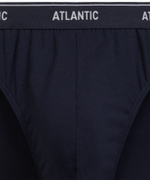 Мужские трусы слипы спорт Atlantic, набор 2 шт., хлопок, деним + тёмно-синие, 2RMP-001