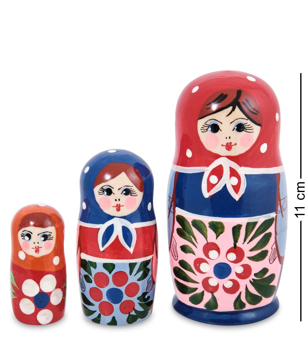 Народные промыслы МР-80/12-C Матрешка 3м «Машенька» (загорская)