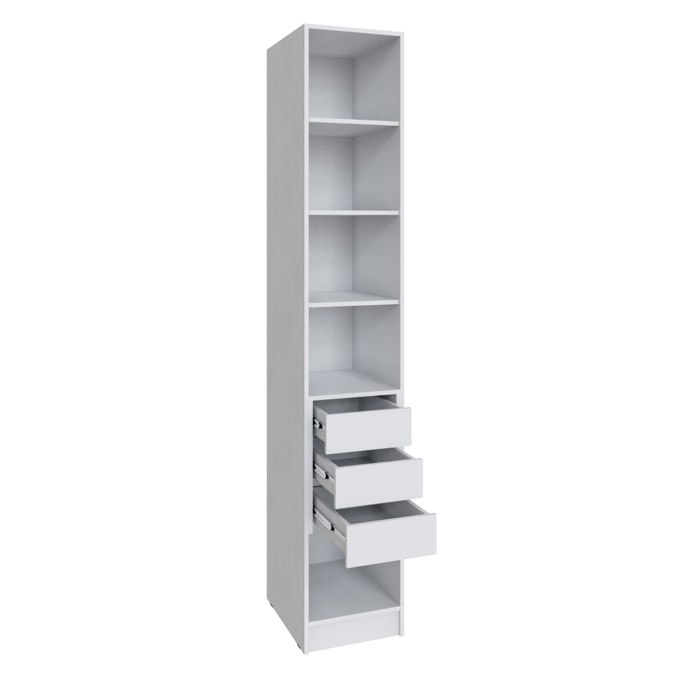 Шкаф Мадрид (0,4) с 3 ящ. внутри белый