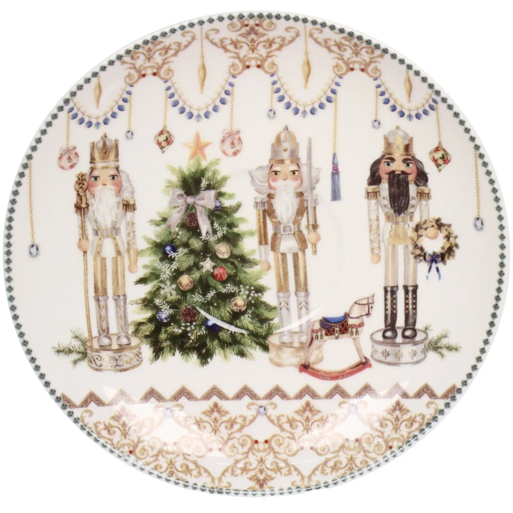 Чайная пара керамическая «Щелкунчик» (кружка 220мл+ блюдце) в подарочной коробке