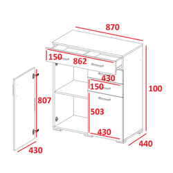 Комод большой Теана