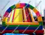Детский надувной батут-горка "Без радуги никуда" 14*5*9 м