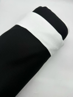 Пике на меху черный