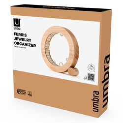 Органайзер для украшений Ferris, Ø19 см, натуральное дерево