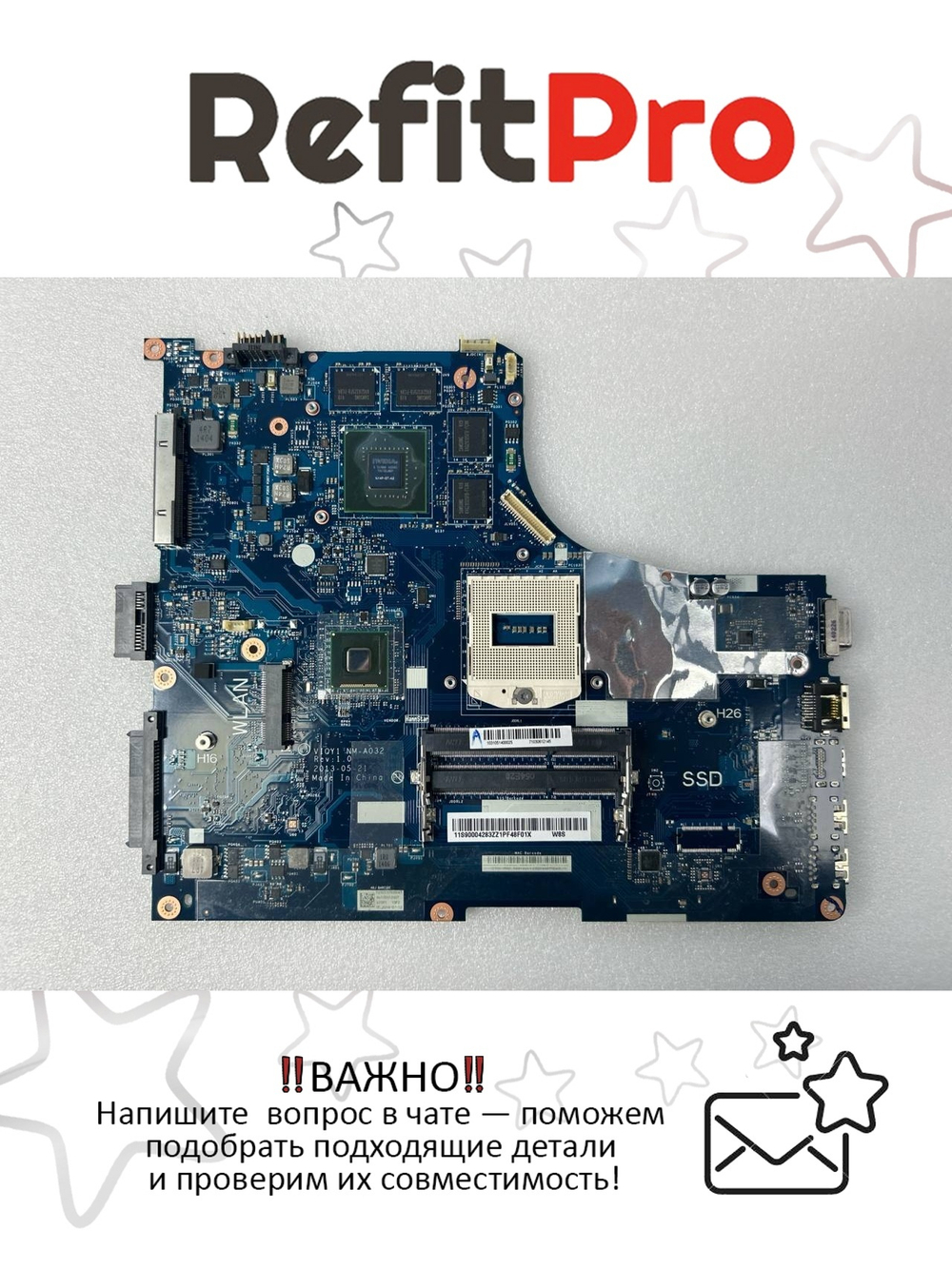 Материнская плата для ноутбука Lenovo IdeaPad Y510p VIQY1 W8S 47W HD W/O NGFF (90004283), оригинал