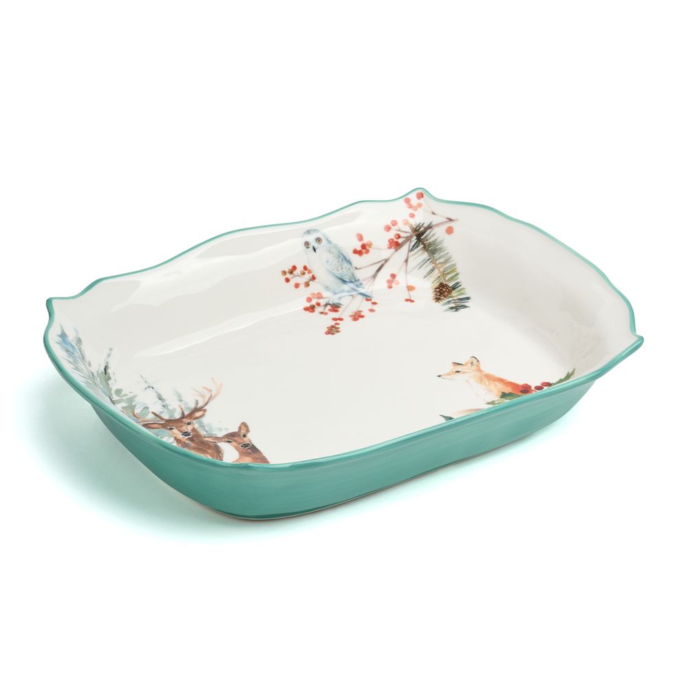 БЛЮДО ПРЯМОУГОЛЬНОЕ LEFARD "ЛЕСНАЯ СКАЗКА" 32,5*24,5*6,5 СМ (КОР=6ШТ.)