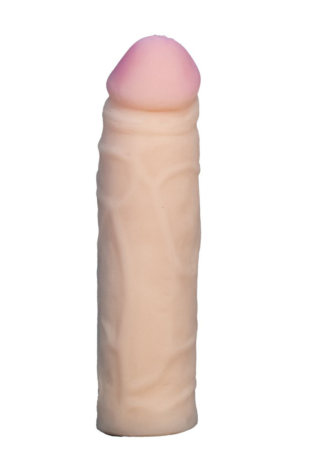 Телесная насадка Harness из неоскин - 16,5 см. (Цвет: телесный)