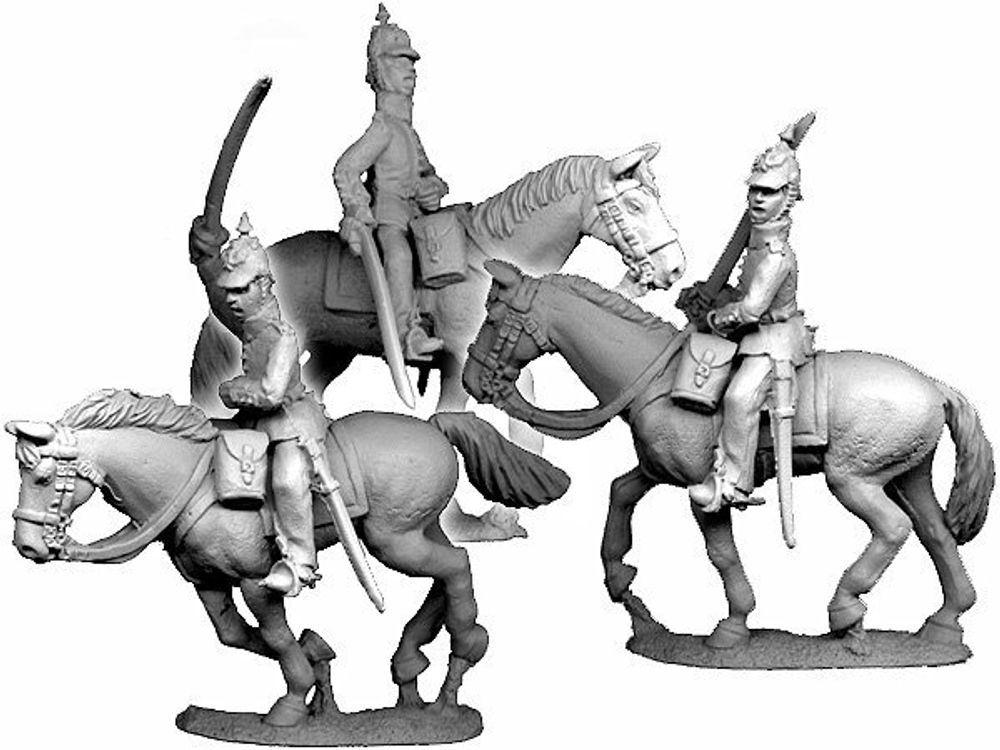 NSPA040  Prussian Line Infantry Officers Mounted (Helmets)