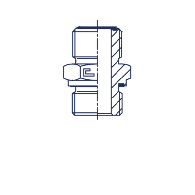 Штуцер FE D06 ORFS 9/16 - 12x1.5