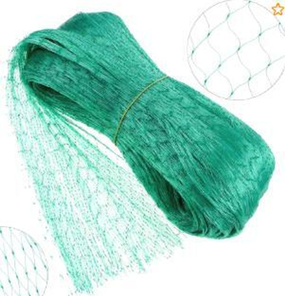 Сетка от птиц  пластик. 15х15 (2 х 10м) Зеленый