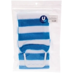 Мочалка для тела «ULTRAMARIN KIPARIS», мягкая, пластиковые ручки, цвет голубой, 60*11см