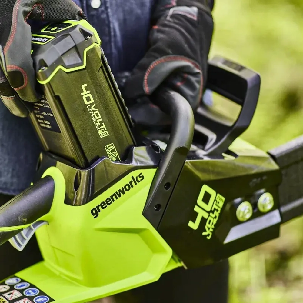 Аккумуляторная цепная пила Greenworks GD40CS18K2 (1 x 2 Ач, ЗУ) 2005807UA