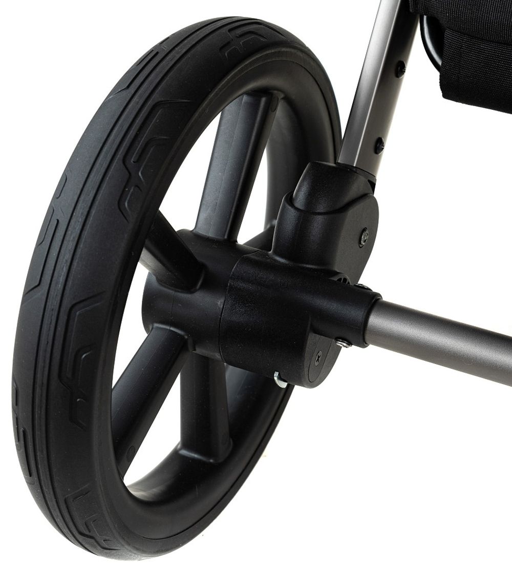 Детская коляска Pituso Teffy 4 в 1 с автокреслом Baesa Black с базой Caviar Black/Graphite