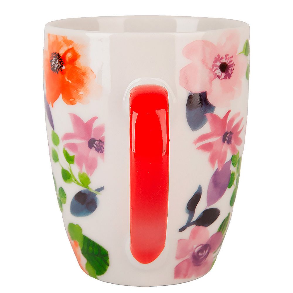 Кружка "Floristry" v=360мл (фарфор) (min12) (транспортная упаковка)