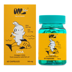 Nlka Для детей Омега-3 ДГК, 60шт (в 1 капсуле ЭПК 62мг, ДГК 250мг)