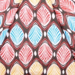 Зонт женский полуавтомат «Ultramarine- Маниока», микс 6 цветов, 8 спиц, d-100см, длина в слож. виде 28см, голубые цветы