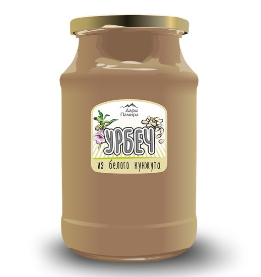 Урбеч из кунжута белого , СТЕКЛО, 1кг.