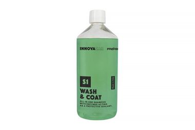 INNOVACAR All in One - S1 Wash&Coat - Нано автошампунь с энзимами, защитой и гидрофобным эффектом 1L