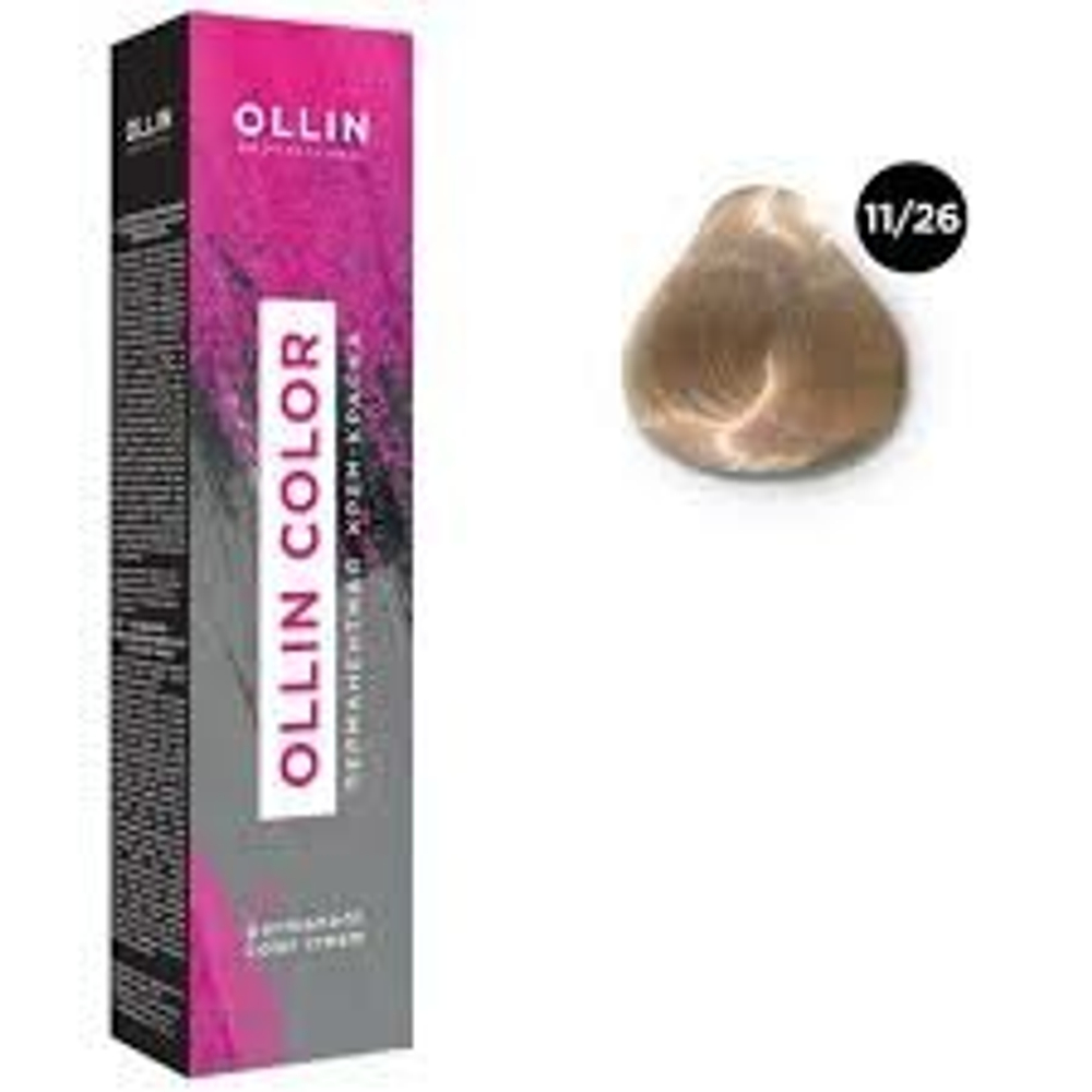 OLLIN COLOR 11/26 специальный блондин розовый 60мл Перманентная крем-краска для волос