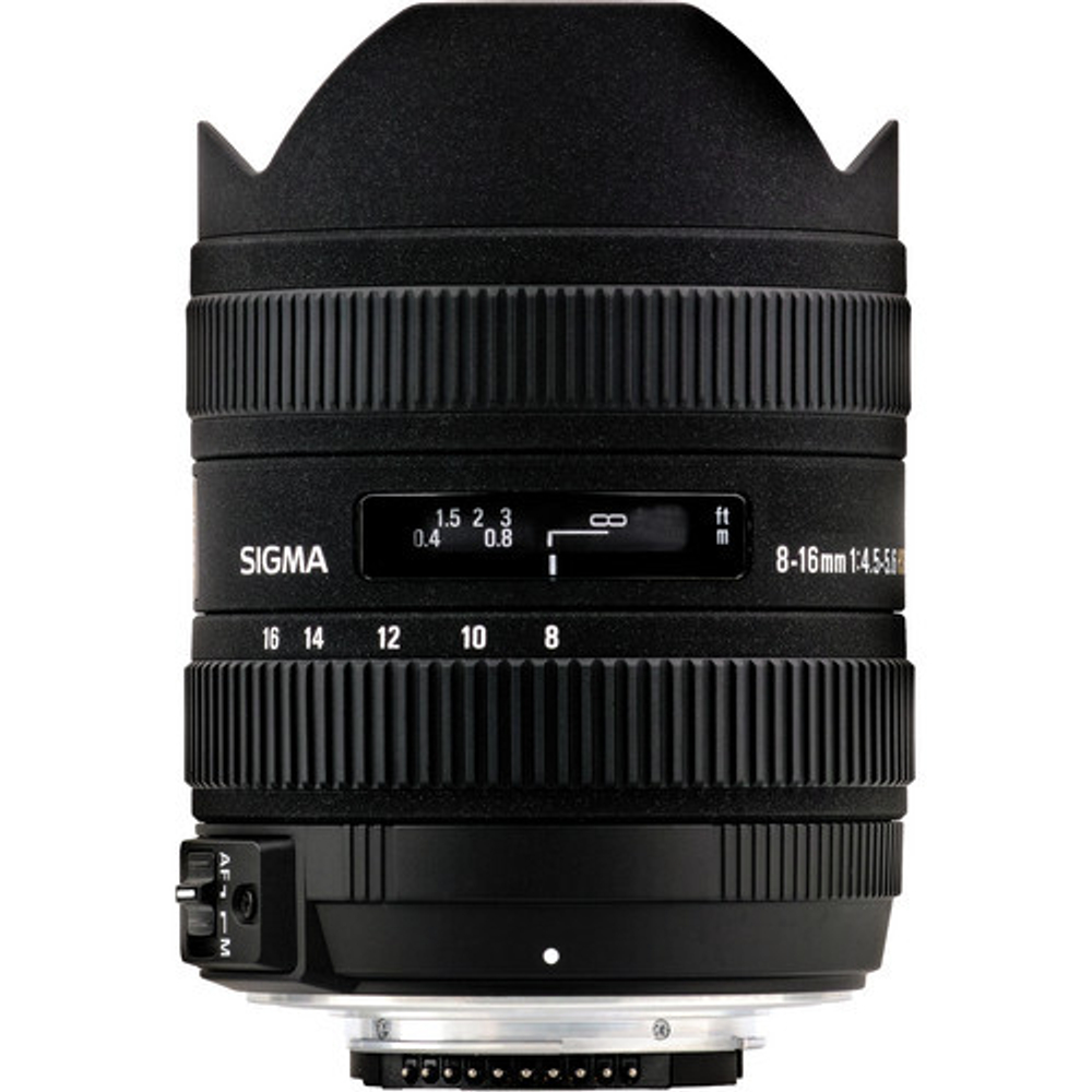 Объектив Sigma AF 8-16mm f/4.5-5.6 DC HSM Canon EF-S, черный
