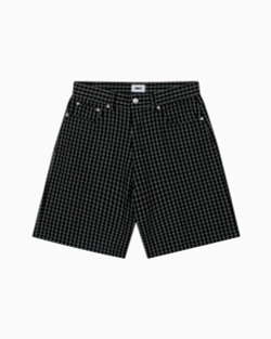 Шорты джинс. Obey Plaid Baggy Denim Short