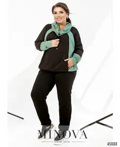 Костюм 8-317-оливка-черный Minova