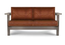 Диван Techno ясень (Дуб натуральный(natur-wood),Винилискожа Mahogany,Винилискожа (Mahogany) цвет № 202)
