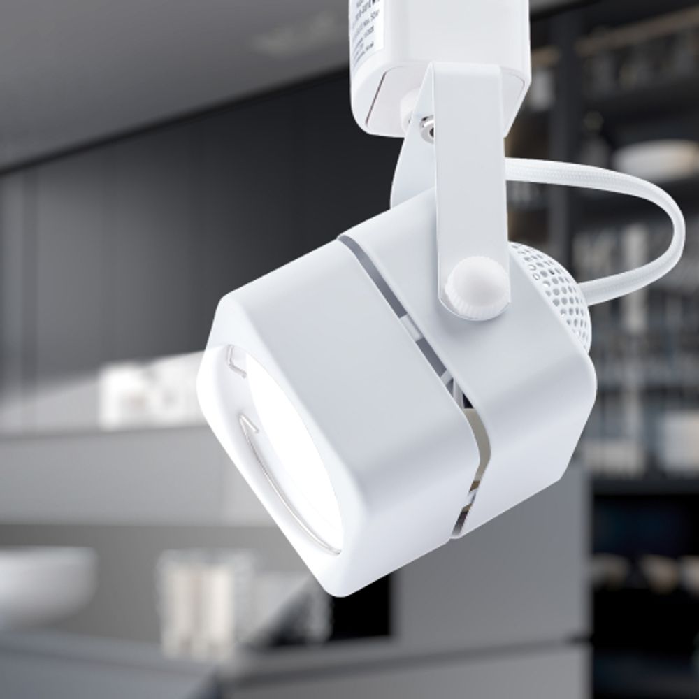 Трековый светильник однофазный ЭРА TR10-GU10 WH под лампу GU10 белый