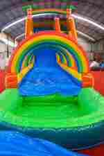 Водная горка с бассейном «Тропические выходные», 11*4*5 м