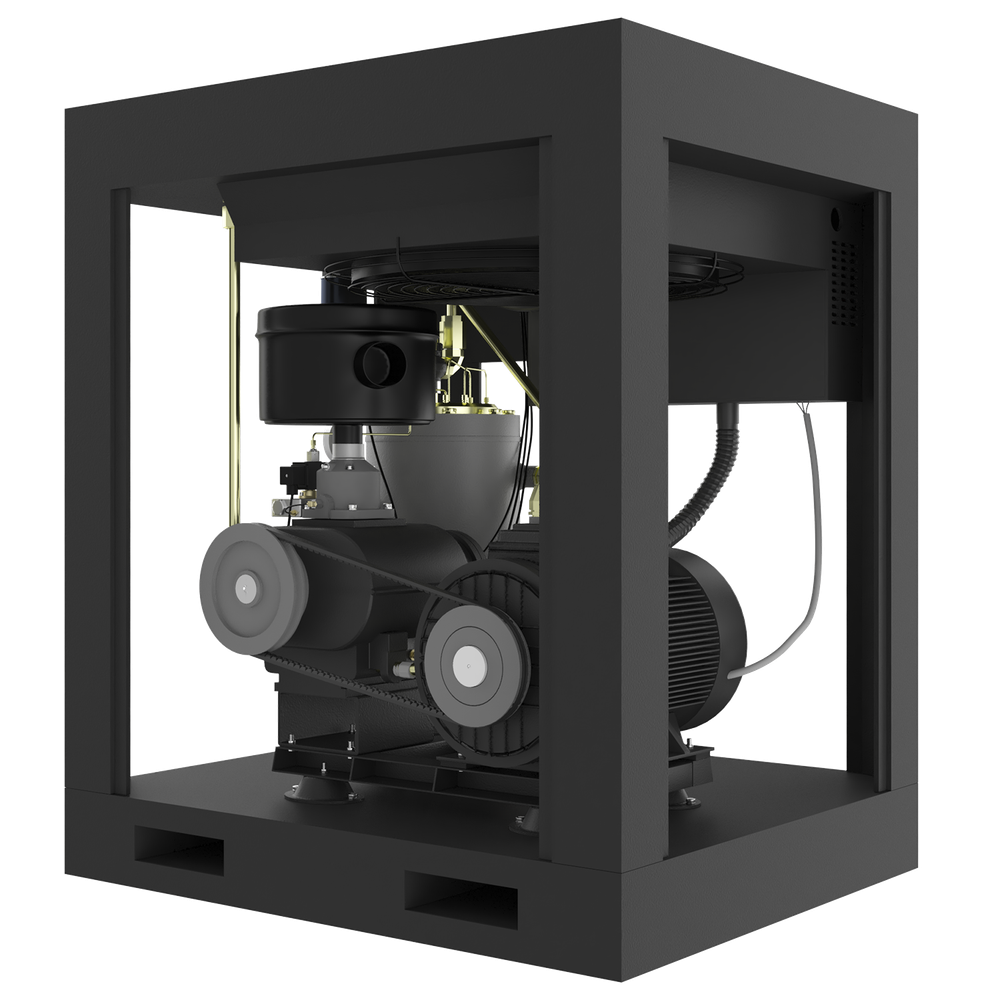 HRS-945600 Винтовой компрессор с ременным приводом Harrison: 5600 л/мин, 12 бар, 45 кВт