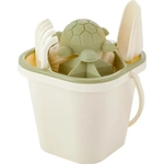 Набор песочный Lalababy for Green Republic (ведерко, сито, совочек, грабельки, 4 формочки)