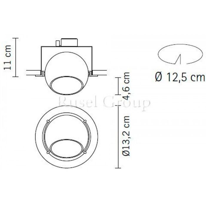 Встраиваемый светильник Fabbian Beluga Colour D57 F01 03