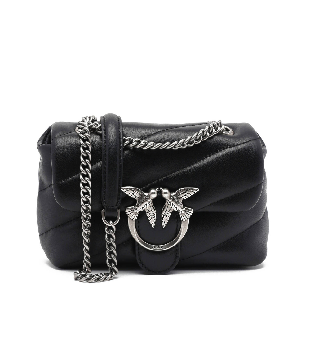 кожаная сумка-мессенджер love baby puff c sheep nappa Pinko - черный(100040 A0F2)
