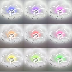 Citilux Джемини CL229261E LED RGB Люстра с пультом Хром