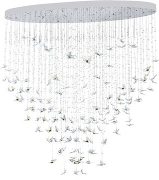 Люстра подвесная 16*GU10 2201/09/16PL хром/прозрачный Crystal Flight Stilfort