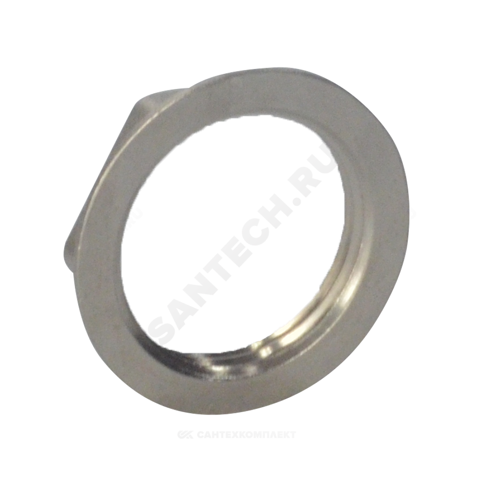 Контргайка латунь никель реборда Ду 32 (1 1/4") ВР SantechSystems
