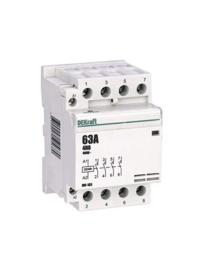 Контактор модульный МК-103 4НО 63А 230В DEKraft 18088DEK