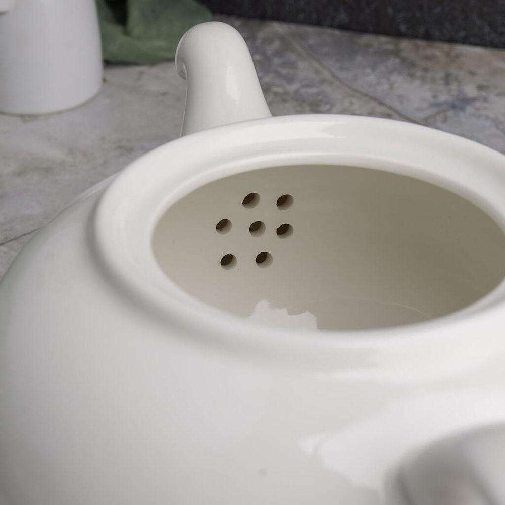 Чайник 850 мл d 15,5 см h9,5 см белый фарфор NEW P.L. Proff Cuisine [1]