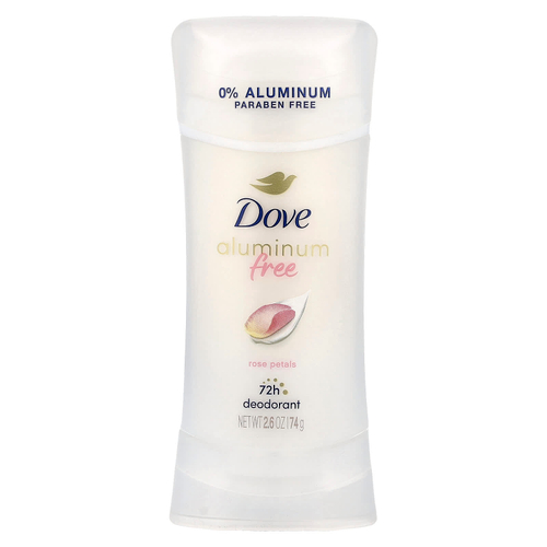 Dove, дезодорант без алюминия, лепестки роз, 74 г (2,6 унции)