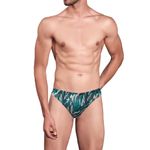 Мужские трусы тонги бирюзовые с принтом Doreanse 1022