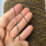 AMALFI - Luxury Production by Ri.Go; 87% меринос, 11% п/а, 2% люрекс; 340м/100гр; col. 3903, цвет: темно-коричневый, горчичный, золотой люрекс; S715