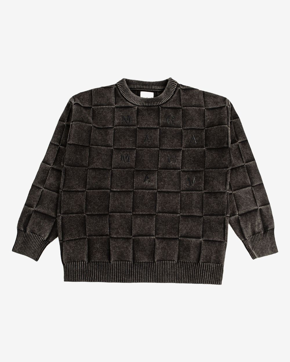 Свитер Magamaev Squared script black