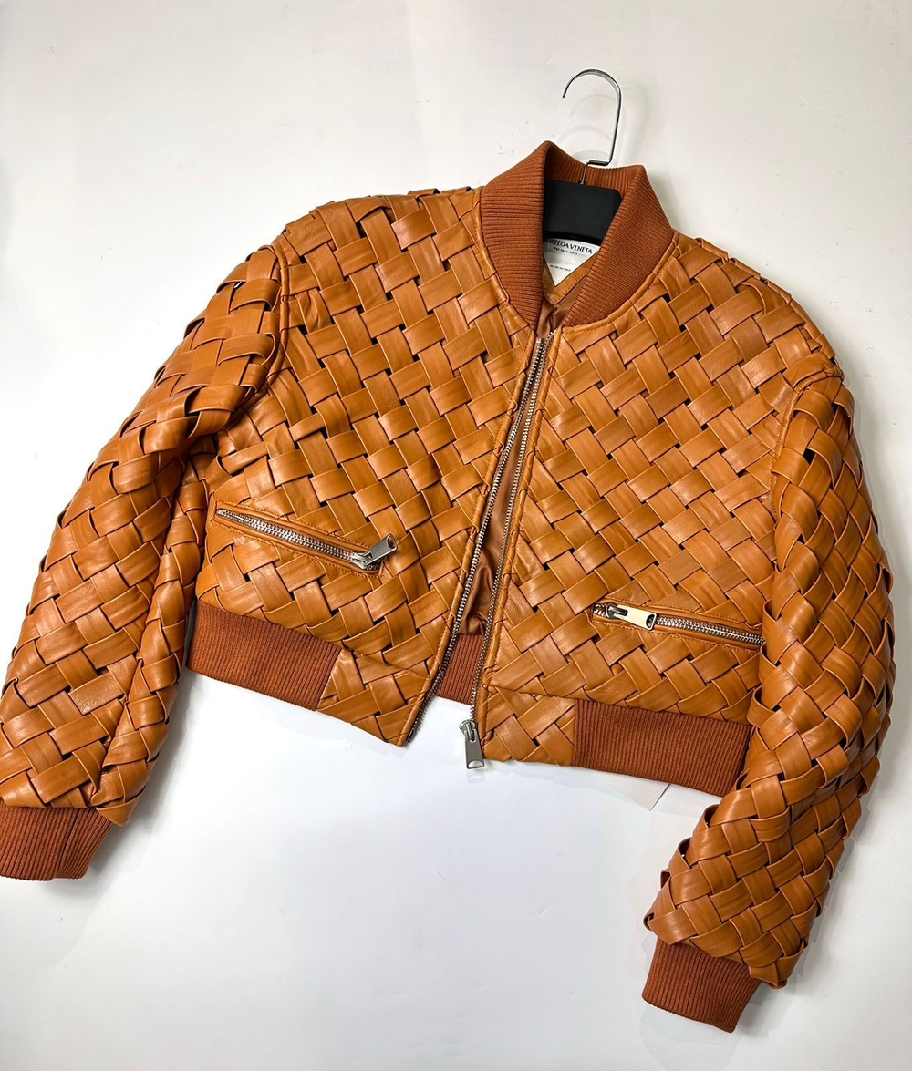 Кожаная куртка Bottega Veneta