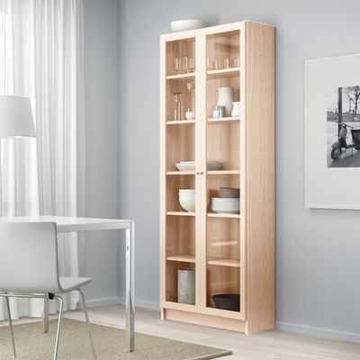 Стеллаж Билли 20 Дуб Молочный 8622 80*30*202 см, светло-желтый   Фиеста