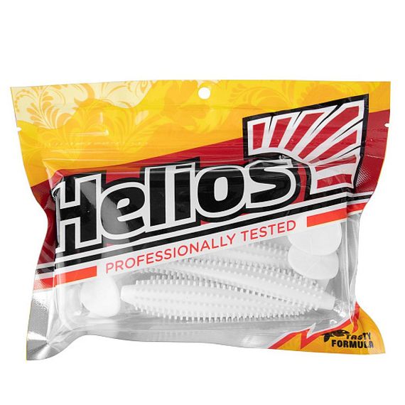 Виброхвост Shaggy 3,35&#39;/8,5 см White 5шт. (HS-16-001) Helios