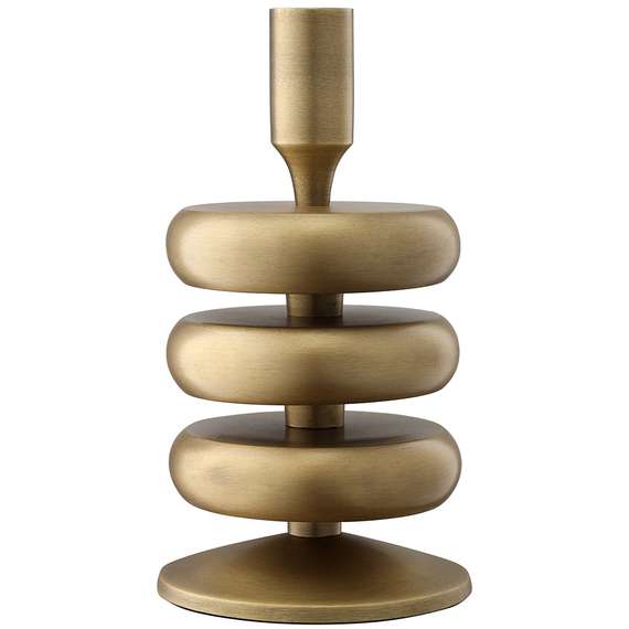 Подсвечник stone, 20 см, античная латунь