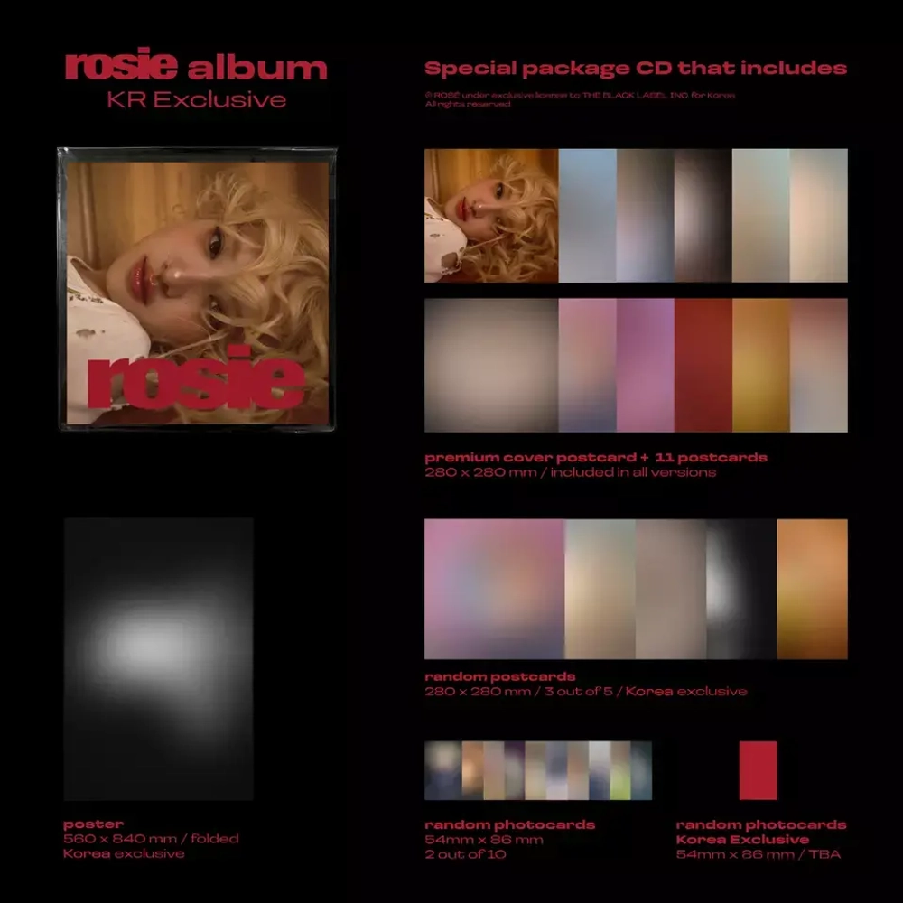 Альбом ROSE BlACKPINK - ROSIE [KR Exclusive]