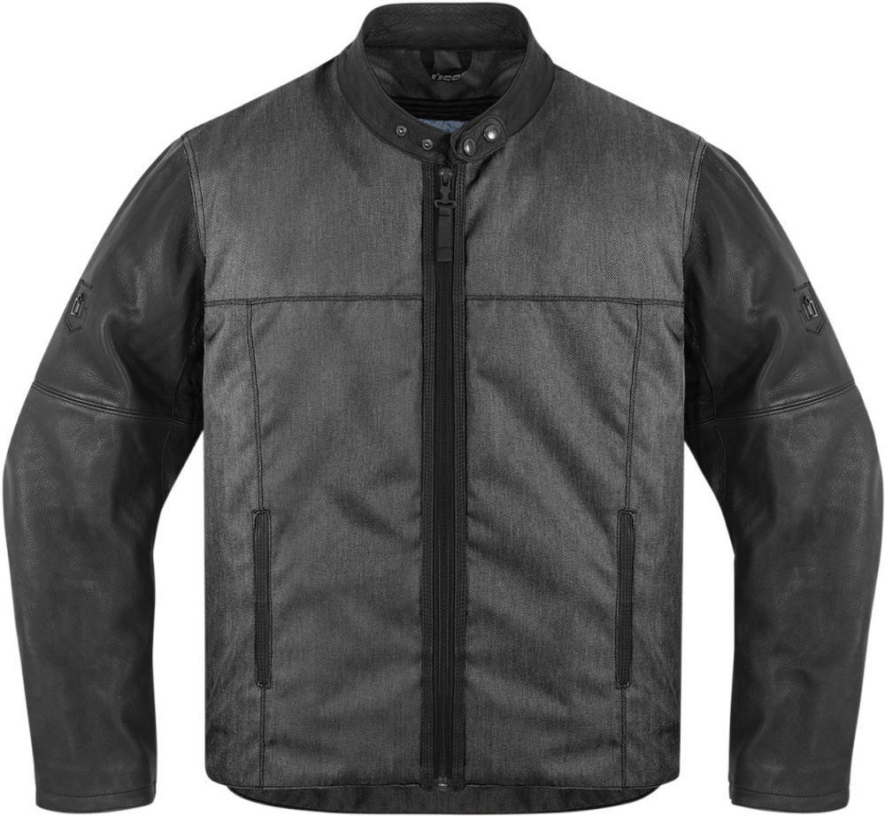 Мотокуртка - ICON 1000 VIGILANTE (текстиль+кожа, черная)