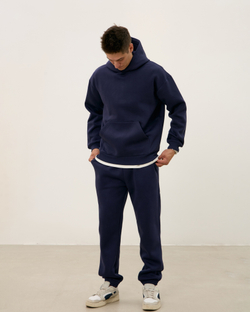 Худи с начесом MAN, синее