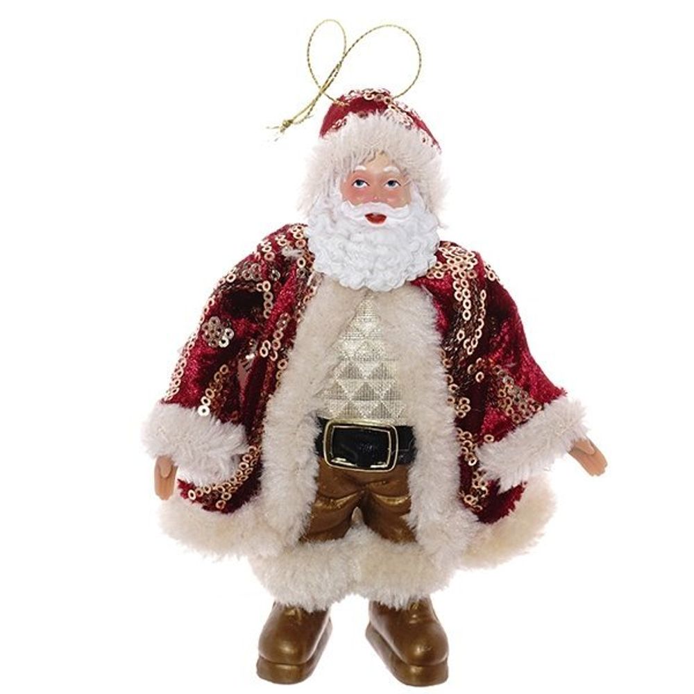 GAEM Украшение новогоднее "Дед Мороз" (блок 12 шт), L10 W4 H17 см, 2в.